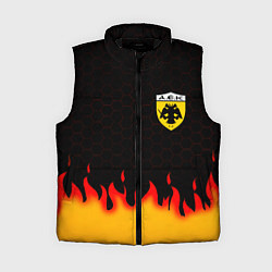 Женский жилет AEK fire hexagon, цвет: 3D-черный