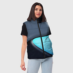 Женский жилет Разноцветный, цвет: 3D-черный — фото 2