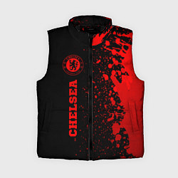 Женский жилет Chelsea - red gradient по-вертикали, цвет: 3D-черный