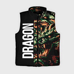 Женский жилет Татуировка дракона ирезуми, цвет: 3D-черный