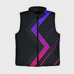 Женский жилет Color black line, цвет: 3D-черный