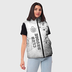 Женский жилет Club Brugge - white gradient по-вертикали, цвет: 3D-черный — фото 2