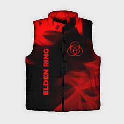 Женский жилет Elden Ring - red gradient вертикально, цвет: 3D-черный