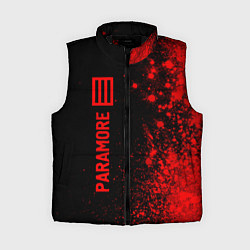 Женский жилет Paramore - red gradient по-вертикали