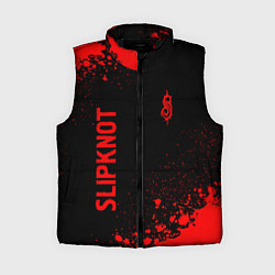 Женский жилет Slipknot - red gradient вертикально, цвет: 3D-черный