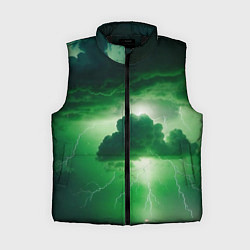 Женский жилет Зелёный гром