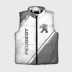 Женский жилет Peugeot - white gradient вертикально, цвет: 3D-черный