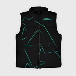 Женский жилет Color turquoise line, цвет: 3D-черный