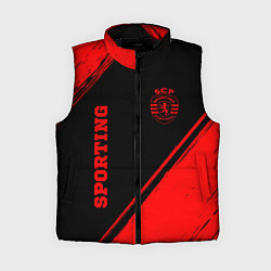 Женский жилет Sporting - red gradient вертикально