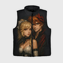 Женский жилет Люмин и Тарталья реализм любовь, цвет: 3D-черный