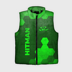 Женский жилет Hitman - green gradient вертикально