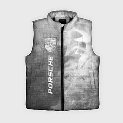 Женский жилет Porsche - grey gradient по-вертикали, цвет: 3D-черный