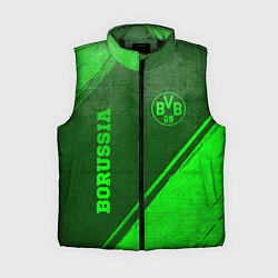 Женский жилет Borussia - green gradient вертикально