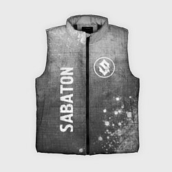 Женский жилет Sabaton - grey gradient вертикально, цвет: 3D-черный
