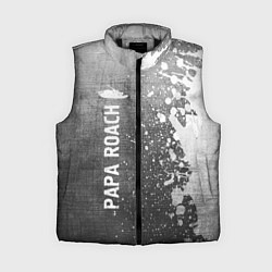 Женский жилет Papa Roach - grey gradient по-вертикали, цвет: 3D-черный