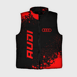 Женский жилет Audi - red gradient вертикально