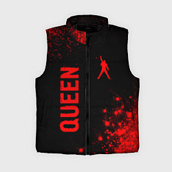 Женский жилет Queen - red gradient вертикально, цвет: 3D-черный