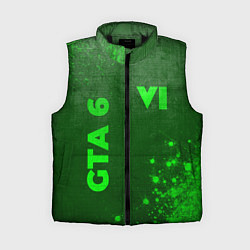 Женский жилет GTA 6 - green gradient вертикально
