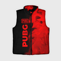 Женский жилет PUBG - red gradient по-вертикали