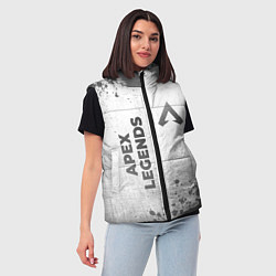Женский жилет Apex Legends - white gradient вертикально, цвет: 3D-черный — фото 2