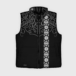 Женский жилет Славянские символы традиции народа, цвет: 3D-черный