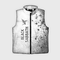 Женский жилет Black Sabbath - white gradient по-вертикали