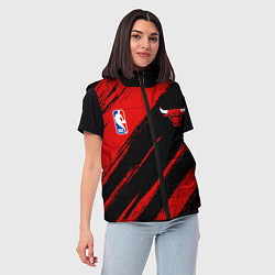 Женский жилет Chicago Bulls team NBA, цвет: 3D-черный — фото 2