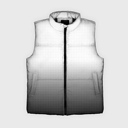 Женский жилет Из белого в чёрный градиент с точками, цвет: 3D-черный