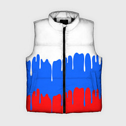 Женский жилет Патриот - флаг, цвет: 3D-черный