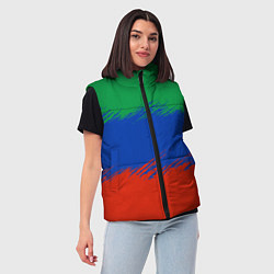 Женский жилет Дагестанские цвета, цвет: 3D-черный — фото 2