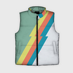 Женский жилет Рок молния Боуи весенняя палитра, цвет: 3D-светло-серый