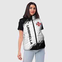 Женский жилет Амбрелла - белые соты, цвет: 3D-черный — фото 2