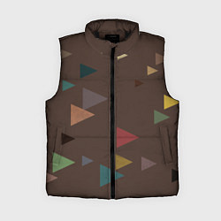Женский жилет Осень палитра глубокий лес, цвет: 3D-черный