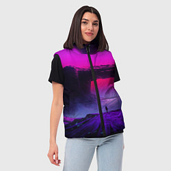 Женский жилет A Journey on the planet, цвет: 3D-черный — фото 2