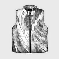 Женский жилет Абстракция - grey and white swirls