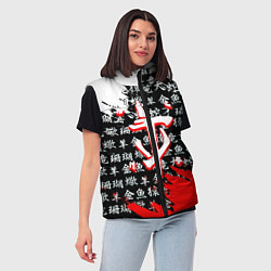 Женский жилет Doom dark age japan, цвет: 3D-черный — фото 2