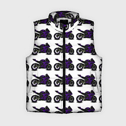 Женский жилет The motorcycle is dark purple