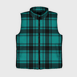 Женский жилет Checkered dark blue, цвет: 3D-черный