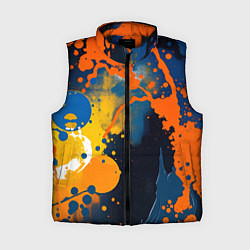 Женский жилет Краска на стене, цвет: 3D-черный