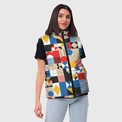Женский жилет Геометрический балаган, цвет: 3D-черный — фото 2