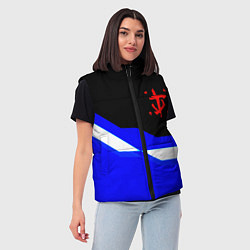 Женский жилет Doom sport geometry, цвет: 3D-черный — фото 2