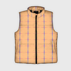 Женский жилет Color beige blue cross
