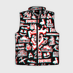 Женский жилет Doom x fortnite glitch, цвет: 3D-черный