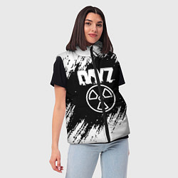 Женский жилет Dayz белые краски лого, цвет: 3D-черный — фото 2