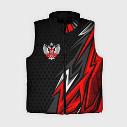 Женский жилет Федерация бокса - Россия, цвет: 3D-черный