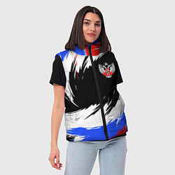 Женский жилет Федерация бокса РФ - краска, цвет: 3D-черный — фото 2
