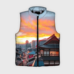 Женский жилет Япония, цвет: 3D-черный