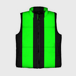Женский жилет Color black green, цвет: 3D-черный