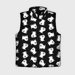 Женский жилет Annoying dog pattern - Undertale, цвет: 3D-черный