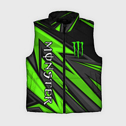 Женский жилет Monster energy - зеленый спорт, цвет: 3D-черный
